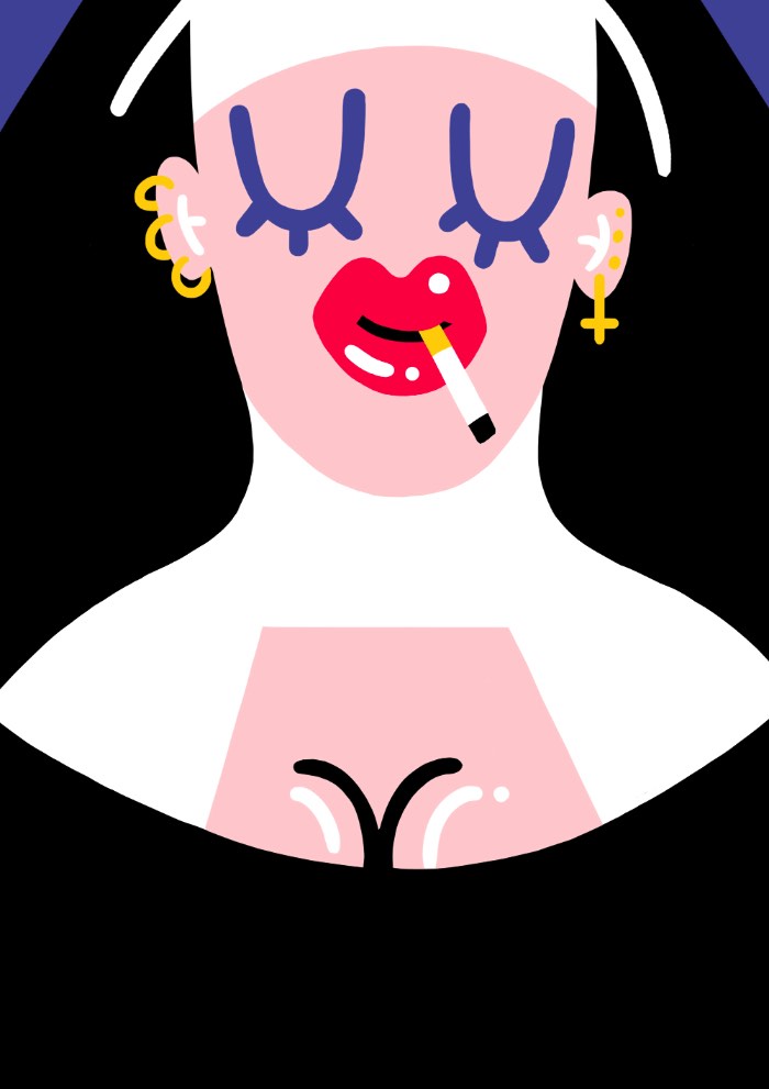 Marylou Faure mudou para Londres há três anos, isso ocorreu depois de ter passado seus anos de estudo em Paris, onde aprendeu sobre tipografia, design gráfico e ilustração na Penninghen. Há seis meses, ela abandonou seu estágio e resolveu focar no seu trabalho de ilustradora freelancer. E, pela qualidade do trabalho que ela tem no seu portfólio, fico pensando no que fez ela demorar tanto tempo para fazer isso. 