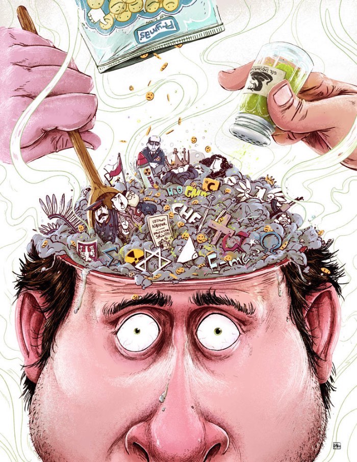 Michal Dziekan é um ilustrador e criador de personagens polonês nascido em 1985 e com um portfolio repleto de imagens fenomenais. Ele começou com design no mundo da animação, mudou de área em 2011 e foi mexer com imagens estáticas.