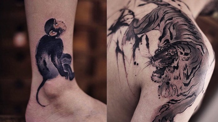 O trabalho da chinesa Chen Jie é conhecido online como New Tattoo. É assim que ela escolheu chamar seu trabalho de tatuagens repleto de referências asiáticas que parecem ir direto em choque com técnicas ocidentais de tatuagem.