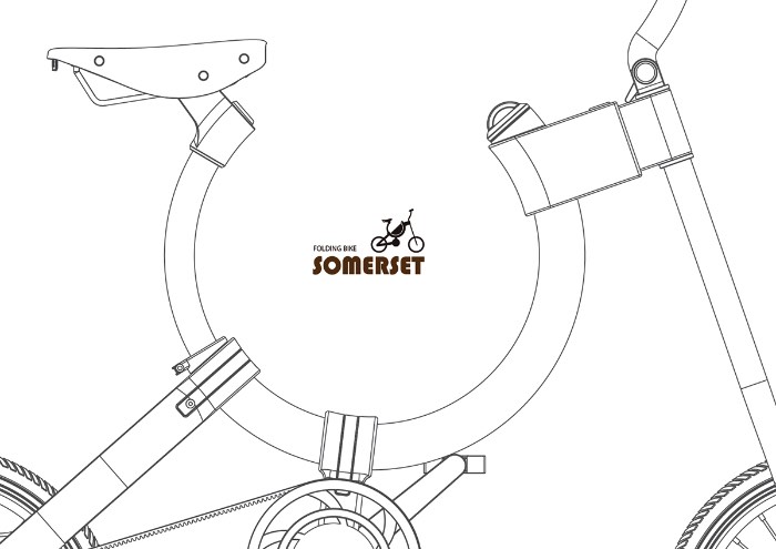 Não sei ao certo se essa bicicleta da Somerset ainda pode ser considerada uma bike. Afinal, essa é a menor bicicleta dobrável que já vi e seu visual baseado em uma forma que me lembra uma ferradura, deixa tudo ainda mais estranho. Mas é isso que transforma essa bicicleta em algo especial.