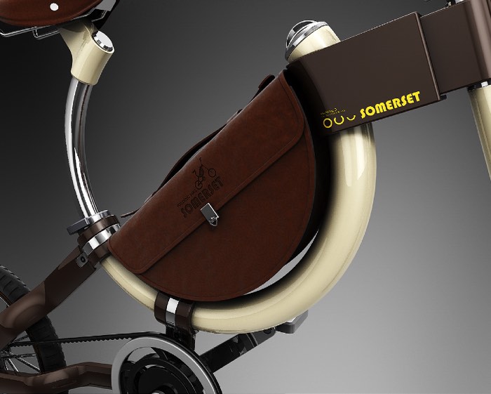 Não sei ao certo se essa bicicleta da Somerset ainda pode ser considerada uma bike. Afinal, essa é a menor bicicleta dobrável que já vi e seu visual baseado em uma forma que me lembra uma ferradura, deixa tudo ainda mais estranho. Mas é isso que transforma essa bicicleta em algo especial.
