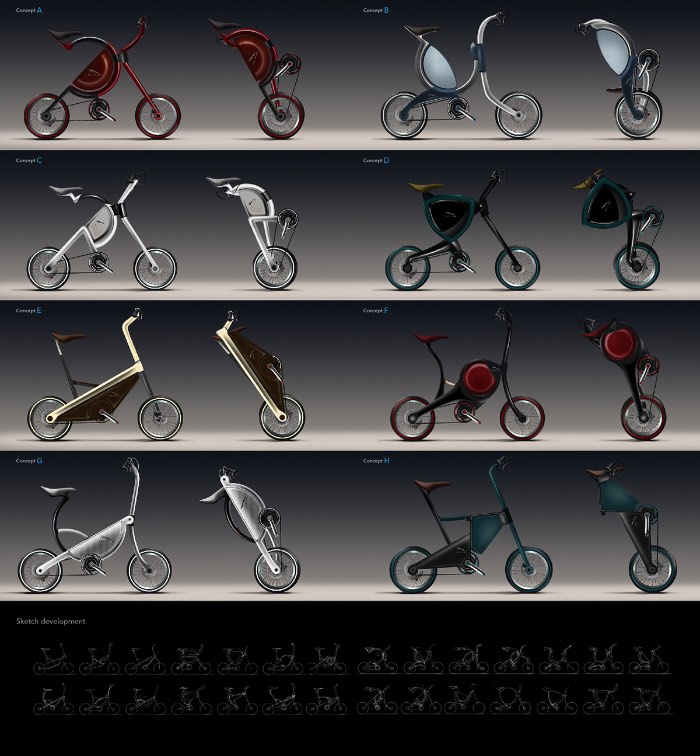 Não sei ao certo se essa bicicleta da Somerset ainda pode ser considerada uma bike. Afinal, essa é a menor bicicleta dobrável que já vi e seu visual baseado em uma forma que me lembra uma ferradura, deixa tudo ainda mais estranho. Mas é isso que transforma essa bicicleta em algo especial.