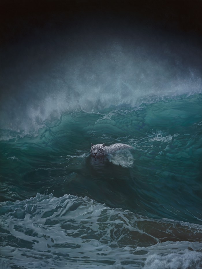 Observar as pinturas criadas por Joel Rea é como viajar no tempo para uma época onde o romantismo ainda fazia sentido como estilo artístico. Foi nesse movimento artístico que encontrei mais detalhes em comum com o que o artista australiano produz. Mas, seu trabalho é mais complexo do que isso. Tanto que ele resolveu chamar seu estilo de pinturas de Surrealismo Contemporâneo e, por incrível que pareça, isso faz muito sentido. 