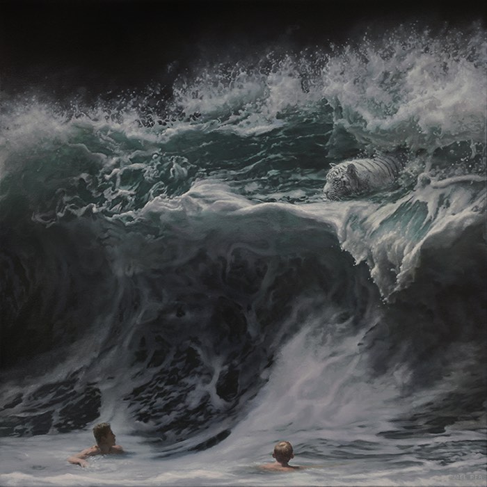 Observar as pinturas criadas por Joel Rea é como viajar no tempo para uma época onde o romantismo ainda fazia sentido como estilo artístico. Foi nesse movimento artístico que encontrei mais detalhes em comum com o que o artista australiano produz. Mas, seu trabalho é mais complexo do que isso. Tanto que ele resolveu chamar seu estilo de pinturas de Surrealismo Contemporâneo e, por incrível que pareça, isso faz muito sentido. 