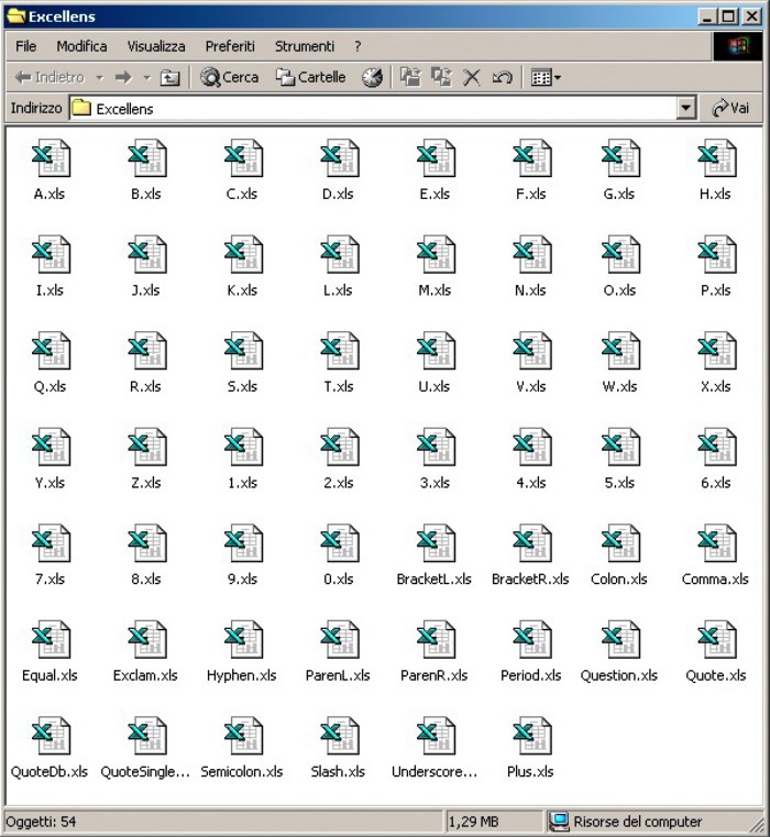 Federico Landini é o criador da Excellens uma fonte que, dizem por ai, é a primeira a ser criada totalmente no Microsoft EXCEL 97. Se você não acredita que isso seja possível, temos algumas imagens logo abaixo que vão provar que o trabalho do designer é exatamente aquilo que ele diz ser.
