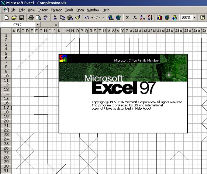 Federico Landini é o criador da Excellens uma fonte que, dizem por ai, é a primeira a ser criada totalmente no Microsoft EXCEL 97. Se você não acredita que isso seja possível, temos algumas imagens logo abaixo que vão provar que o trabalho do designer é exatamente aquilo que ele diz ser.