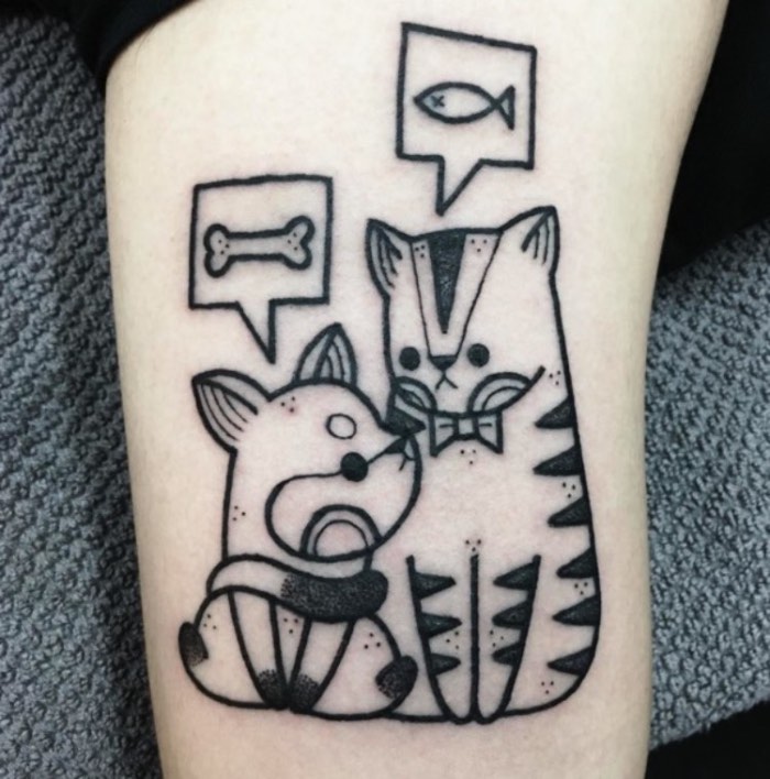 Hugo Tattooer é um tatuador e artista sul coreano que trabalho em um estúdio privado em Seul. Seu trabalho é marcado por desenhos originais que tem um visual bem característico e, também, muito fofo. Tão fofo que passei por todo seu instagram selecionando as fotos que você vai poder ver logo abaixo.