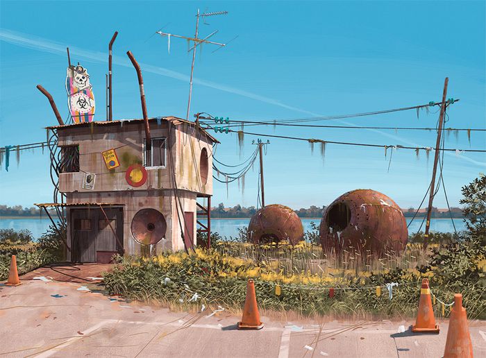 Observar o portfólio do Simon Stalenhag é como fazer uma viagem no tempo para um futuro possível. Um futuro tão possível que, algumas vezes, parece ser algo do nosso dia a dia. Essa sensação é a que eu tive enquanto passava os olhos por dezenas de ilustrações que mostram cenários hiper realistas de paisagens escandinavas. São nessas paisagens que a ficção científica passa a existir, seja através de robôs que se misturam a elementos orgânicos ou mesmo veículos voadores que já viram dias melhores.