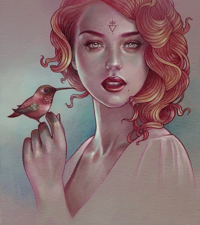 Marta Adán é uma ilustradora espanhola baseada em Castellón de la Plana cujo trabalho é voltado para figuras femininas. Figuras essas que aparecem em ilustrações bem coloridas e feitas a mão.