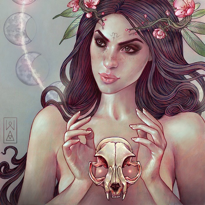 Marta Adán é uma ilustradora espanhola baseada em Castellón de la Plana cujo trabalho é voltado para figuras femininas. Figuras essas que aparecem em ilustrações bem coloridas e feitas a mão.