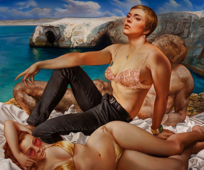 O trabalho de Jamie Adams é feito inspirado pelas coisas que ele gosta de olhar. Entre elas estão sua esposa, seus filhos, outras pinturas, corpos, cinema e mulheres. Por culpa disso, seus quadros acabam funcionando como uma memória pessoal, uma forma de representar as suas impressões pessoais mais íntimas.