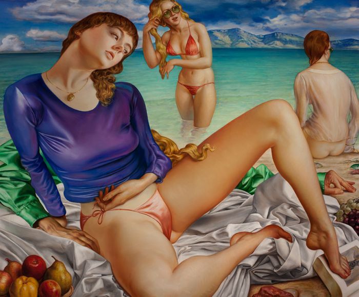 O trabalho de Jamie Adams é feito inspirado pelas coisas que ele gosta de olhar. Entre elas estão sua esposa, seus filhos, outras pinturas, corpos, cinema e mulheres. Por culpa disso, seus quadros acabam funcionando como uma memória pessoal, uma forma de representar as suas impressões pessoais mais íntimas.