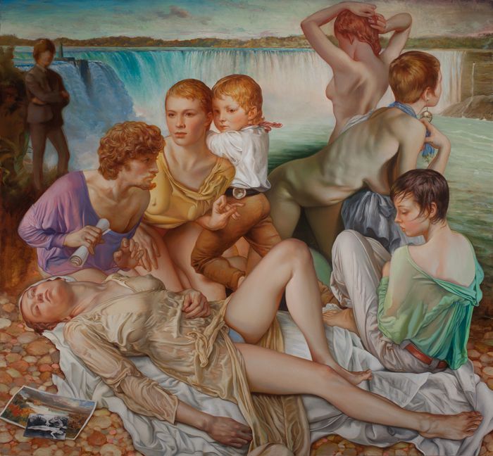 O trabalho de Jamie Adams é feito inspirado pelas coisas que ele gosta de olhar. Entre elas estão sua esposa, seus filhos, outras pinturas, corpos, cinema e mulheres. Por culpa disso, seus quadros acabam funcionando como uma memória pessoal, uma forma de representar as suas impressões pessoais mais íntimas.