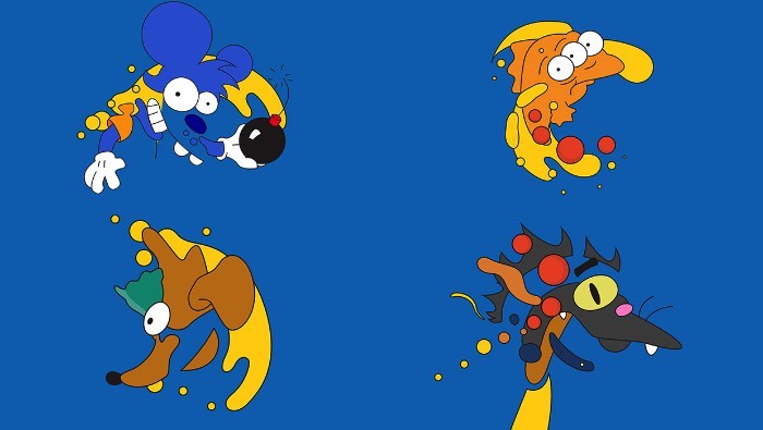 O pessoal da Laundry, uma produtora de video lá de Los Angeles, é apaixonado com tudo relacionado aos Simpsons. Então vocês imaginam a felicidade deles quando receberam o briefing de que eles seriam os responsáveis pelas vinhetas do desenho animado para o Canal FXX. O conceito pedia um visual minimalista, um gráfico abstrato e um pouco de bizarrice.