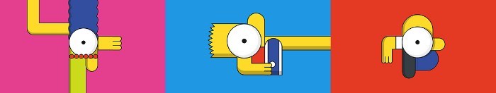 O pessoal da Laundry, uma produtora de video lá de Los Angeles, é apaixonado com tudo relacionado aos Simpsons. Então vocês imaginam a felicidade deles quando receberam o briefing de que eles seriam os responsáveis pelas vinhetas do desenho animado para o Canal FXX. O conceito pedia um visual minimalista, um gráfico abstrato e um pouco de bizarrice.