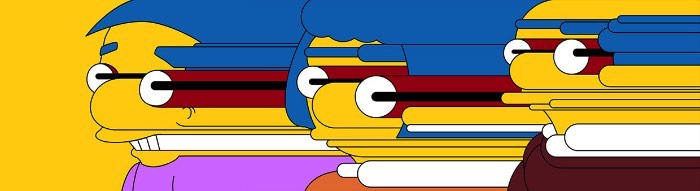 O pessoal da Laundry, uma produtora de video lá de Los Angeles, é apaixonado com tudo relacionado aos Simpsons. Então vocês imaginam a felicidade deles quando receberam o briefing de que eles seriam os responsáveis pelas vinhetas do desenho animado para o Canal FXX. O conceito pedia um visual minimalista, um gráfico abstrato e um pouco de bizarrice.