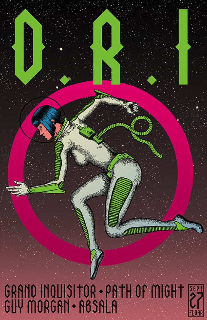 Britta Buescher é uma designer, ilustradora e artista de poster de rock e foi assim que eu conheci o trabalho dela. Foi através desse poster do Kvelertak que resolvi investigar o autor do material e me deparei com o portfolio da designer, repleto de mais posters, arte e muito design. Aqui, vou ficar focado apenas nos posters e na arte mas você pode ver mais do seu trabalho direto no link no final desse artigo.