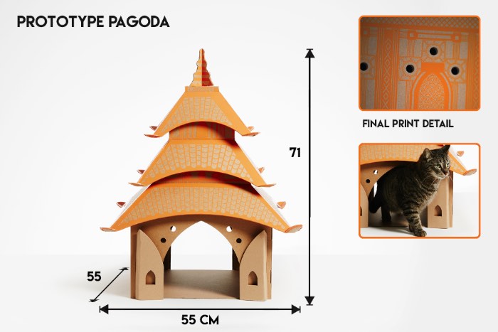 Caixas de Papelão para Gatos Cheios de Estilo - Nunca irei entender por que que gatos gostam tanto de caixas de papelão. Mas gatos amam essas caixas e, se você tem um gato em casa, tenho certeza de que você tem ou já teve uma caixa no meio da sala de casa. Sou daqueles que odeia essas coisas bagunçando minha casa e por isso mesmo adorei a proposta do pessoal do estúdio Poppy Cats de Amsterdam.