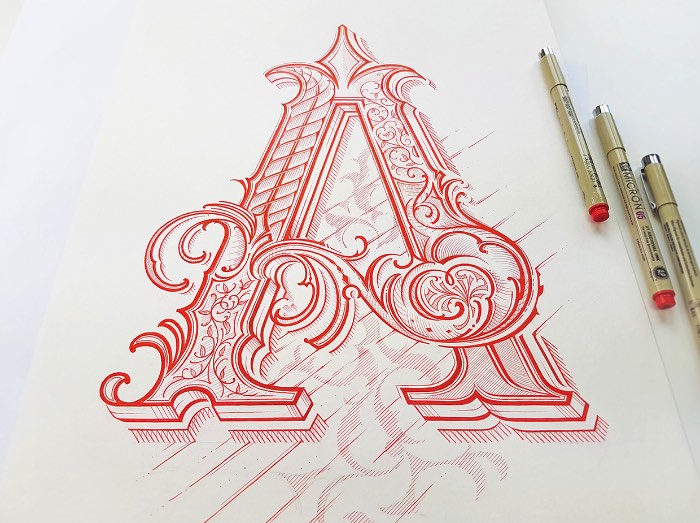 Mateusz Witczak é um designer polonês, especializado em tipografia e lettering. Me deparei com um de seus projetos experimentais no Behance e sabia que tinha que publicar alguma coisa dele por aqui. Acabei selecionando um projeto de lettering onde o designer estudou formas, técnicas e ideias diferentes voltadas para algo um pouco mais tradicional.