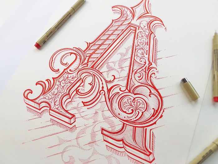 Mateusz Witczak é um designer polonês, especializado em tipografia e lettering. Me deparei com um de seus projetos experimentais no Behance e sabia que tinha que publicar alguma coisa dele por aqui. Acabei selecionando um projeto de lettering onde o designer estudou formas, técnicas e ideias diferentes voltadas para algo um pouco mais tradicional.