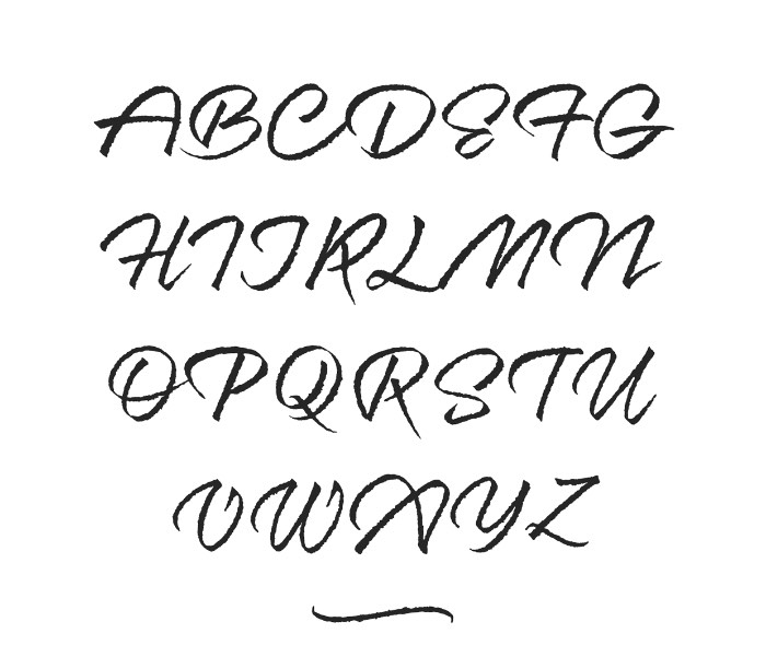 Resphekt é o nome dessa fonte criada pelo pessoal do Fontfabric da Bulgária. A fonte vem com uma sútil textura em seus contornos e simula um pouco a letra de mão criada de uma forma próxima do que um escriba faria. Suas linhas precisas e angulares parecem ter sido cortadas na página e me lembraram um pouco uma versão muito bem feita da Papyrus.