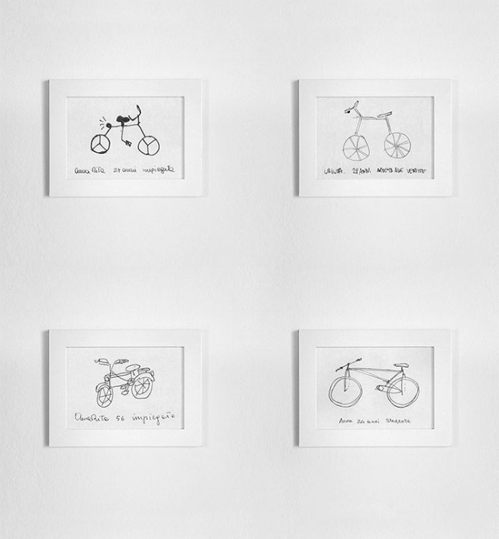 Foi em 2009 que Gianluca Gimini começou a pedir para seus amigos e colegas desenhassem bicicletas direto da memória e foi assim que surgiu o Velocipedia. A ideia é de demonstrar como que algumas vezes nós acreditamos que sabemos de algo mesmo não tendo nem ideia do que isso possa ser.