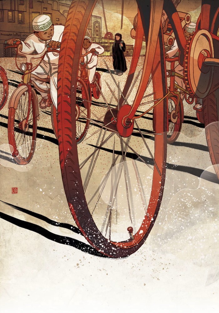 Victo Ngai cria arte e ilustrações para jornais e revistas como New York Times. Ela também ilustra livros e trabalha com publicidade, produzindo campanhas para empresas como McDonalds, Lufthansa e General Electric.