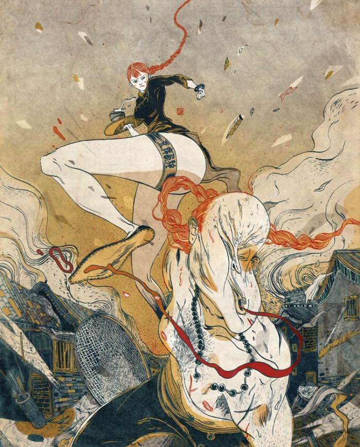 Victo Ngai cria arte e ilustrações para jornais e revistas como New York Times. Ela também ilustra livros e trabalha com publicidade, produzindo campanhas para empresas como McDonalds, Lufthansa e General Electric.