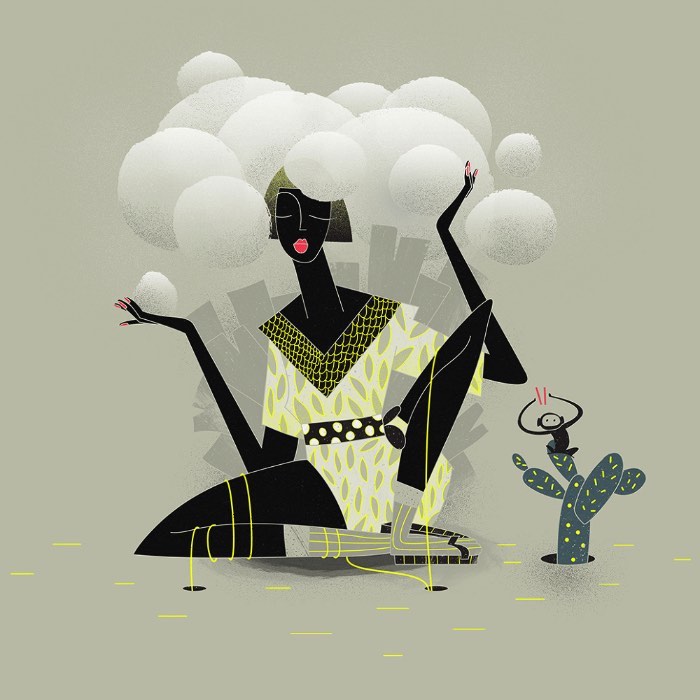 Sara Ciprandi é uma ilustradora italiana, baseada em Milão, com um ótimo portfólio de ilustração digital e editorial, especializado em artigos para blogs e revistas. Além disso, sua ilustração aparece também em posters e livros, como você pode ver melhor no seu perfil do Behance.
