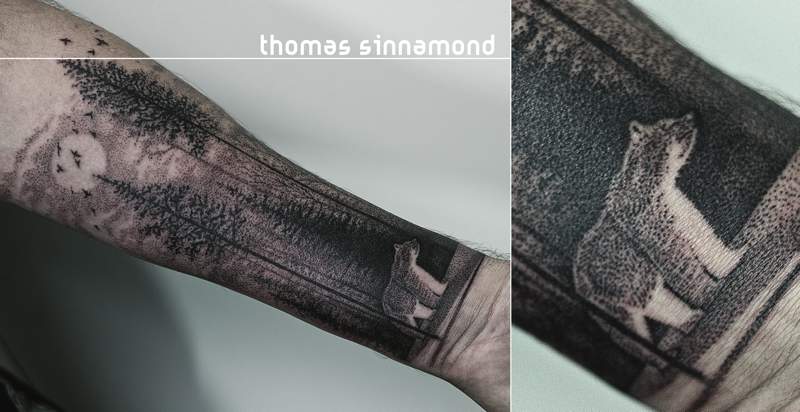 Sempre estou interessado em tatuagens que superam o que uma tatuagem deve ser e acabam as transformando em algo diferente. Foi isso que eu pensei quando me deparei com o instagram do Thomas Sinnamond. Seu trabalho de tatuagem parece ser focado no que essa arte poderá ser e não no que ela deve ser e eu gostei muito do que vi por lá. Tanto que sai pesquisando e tive que escrever esse artigo aqui para compartilhar com vocês o que Thomas Sinnamond faz.