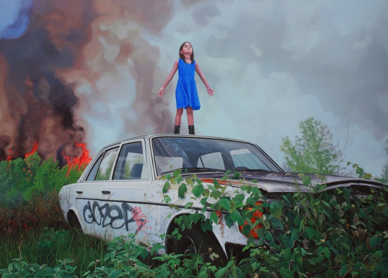 O trabalho artístico de Kevin Peterson é sobre as jornadas que fazemos através da vida. Seja quando estamos crescendo ou quando o mundo em que vivemos se torna irreconhecível. As pinturas que ele cria são sobre trauma, sobre medo e sobre solidão mas sempre com a presença da força que precisamos para sobreviver a isso tudo e, ainda assim, prosperar.