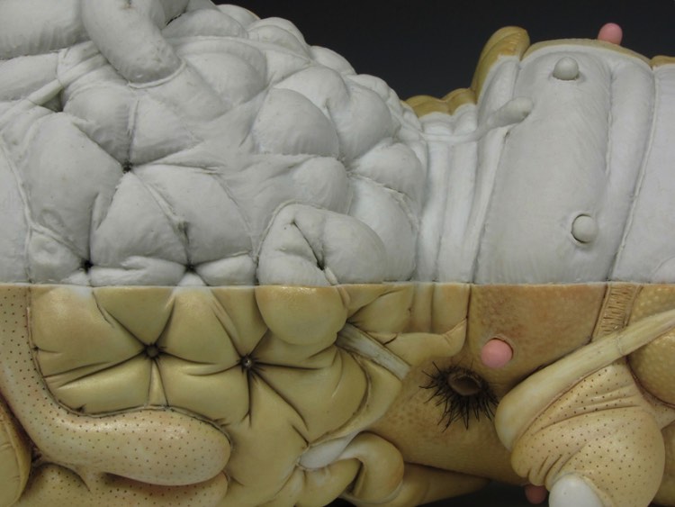Ao observar a arte criada por Jason Briggs é fácil encontrar traços de referências sexuais que começam como abstratas mas que tomam formas figurativas. Afinal, os pequenos objetos de porcelana criados pelo artista ficam na fronteira entre o pornográfico e o erótico, com pitadas de surrealismo e abstração.