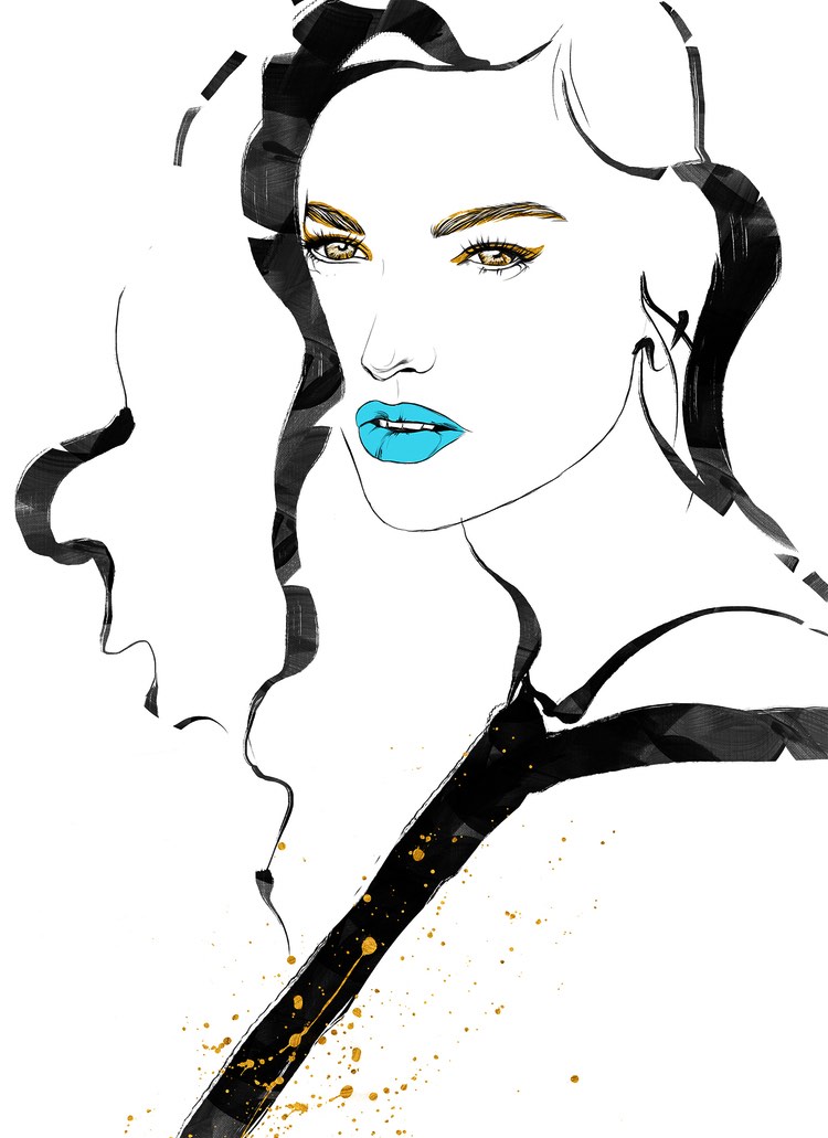 Siena Summers é uma ilustradora americana com um traço voltado para o mundo da moda e que, por várias vezes, me lembra os rápidos rascunhos que alguns artistas fazem. 
