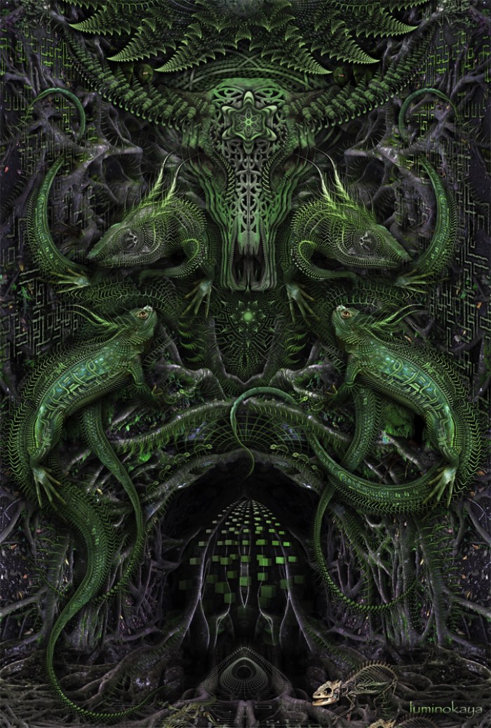 Luminokaya Lab é como o russo conhecido como Keerych Luminokaya assina seu trabalho de arte digital que mistura muita renderização tridimensional com fractais e acabam criando que captura a atenção do nosso olhar. Apesar de que o termo capturar não é o mais certo quando se trata das imagens que você pode ver nesse artigo. Aqui, as imagens são tão complexas que acabam fazendo com que se perca nos milhares de detalhes que elas tem e tem um valor estético quase lisérgico. 