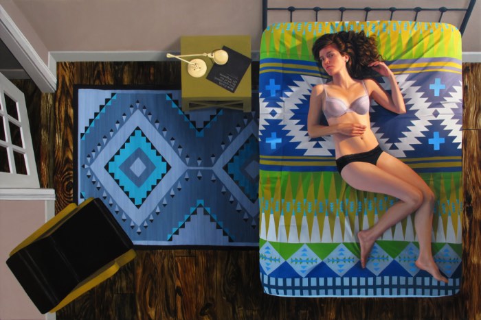 Nas pinturas de Karen Ann Myers, o quarto das mulheres é um ambiente quase sagrado. Um local que existe em todas as suas pinturas e, mesmo não sendo reais, refletem o que a artista acredita que passa na cabeça da maioria das mulheres. 