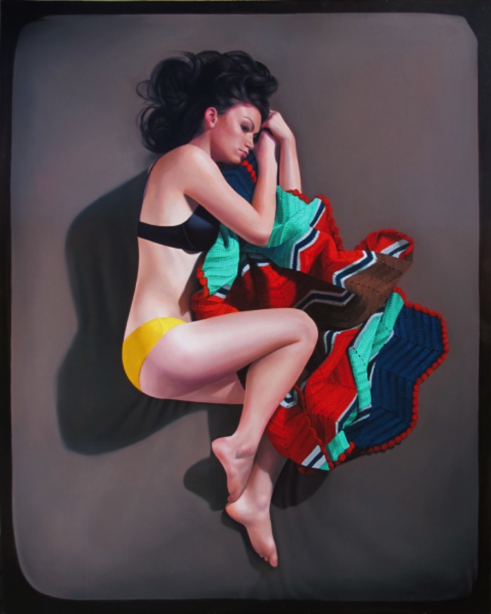Nas pinturas de Karen Ann Myers, o quarto das mulheres é um ambiente quase sagrado. Um local que existe em todas as suas pinturas e, mesmo não sendo reais, refletem o que a artista acredita que passa na cabeça da maioria das mulheres. 