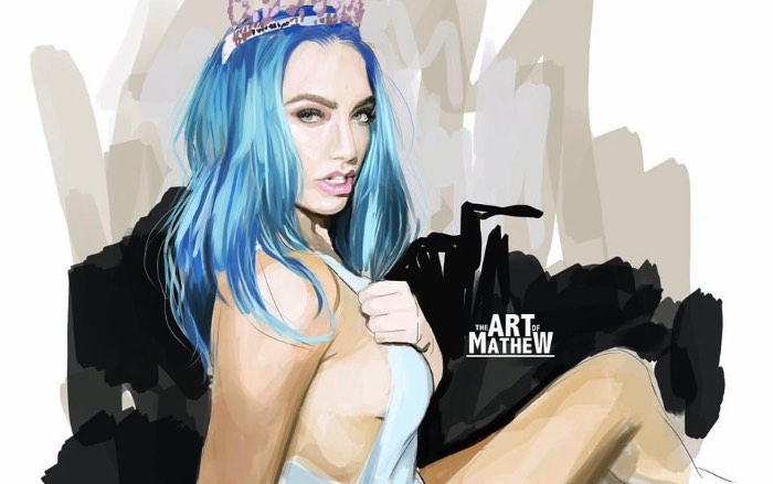 Não consegui descobrir muita coisa online sobre o artista que se denominou como Art of Mathew. Porém acabei gostando tanto das suas ilustrações cheias de garotas tatuadas que acabei pensando em publicar seu portfólio por aqui apesar dessa falha online.