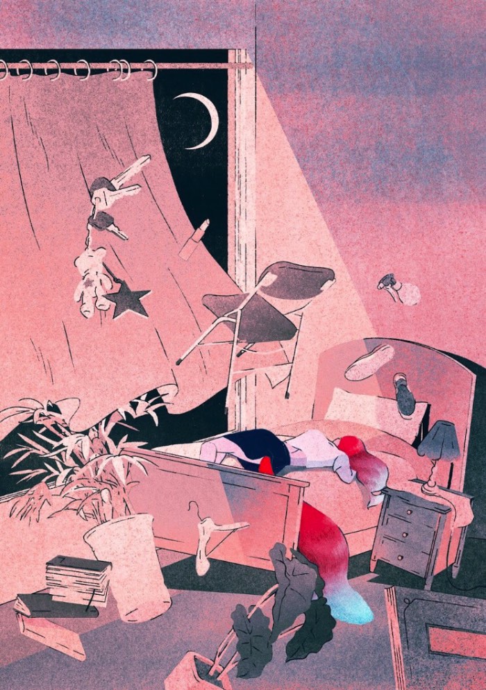 Jee-ook Choi é uma ilustradora coreana bem conhecida nos círculos de ilustração pelo mundo. Tudo culpa dos seus trabalhos surreais que tem como cenário ambientes que poderia ser descritos como charmosos. Acredito que foi isso que chamou a atenção do pessoal do BIFAN Festival e foi como eu cheguei a seu portfólio.
