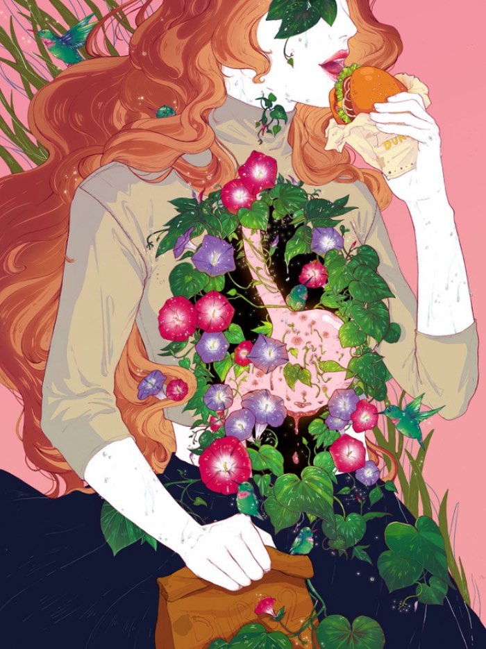 Existem algumas imagens que ficam com você depois de vê-las pela primeira vez. Foi isso que aconteceu comigo quando me deparei com o society6 da ilustradora Aster Hung. Tudo isso pela peculiar combinação de horror e beleza que ela mostra em seu portfólio. 