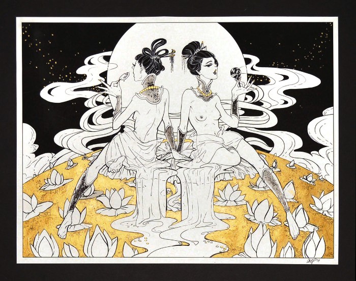 Existem algumas imagens que ficam com você depois de vê-las pela primeira vez. Foi isso que aconteceu comigo quando me deparei com o society6 da ilustradora Aster Hung. Tudo isso pela peculiar combinação de horror e beleza que ela mostra em seu portfólio. 