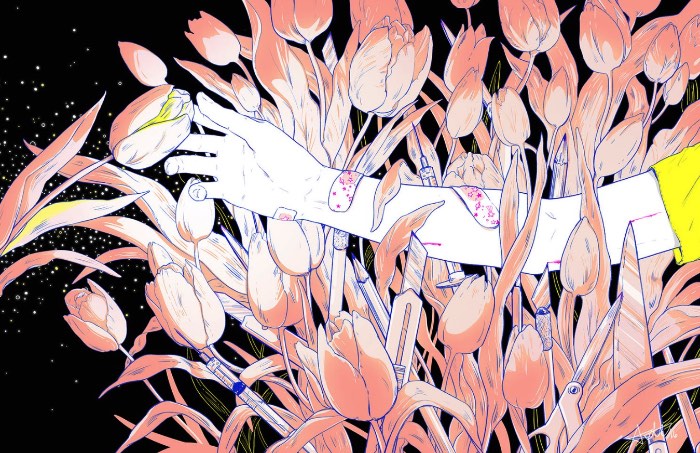 Existem algumas imagens que ficam com você depois de vê-las pela primeira vez. Foi isso que aconteceu comigo quando me deparei com o society6 da ilustradora Aster Hung. Tudo isso pela peculiar combinação de horror e beleza que ela mostra em seu portfólio. 