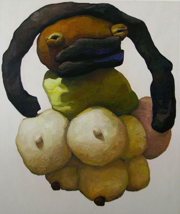 Peter Opheim é um artista cujo foco de suas pinturas é composto de bonecos de massinha. Bonecos de massinha de um jeito bem infantil e com todos os detalhes errados que uma criança faria enquanto experimenta com arte. Suas pinturas acabam se tornando janelas para um mundo que é habitado por figuras e personagens nada convencionais que vivem entre a imaginação das crianças e as emoções dos adultos. 