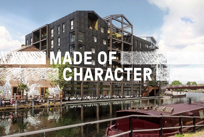O pessoal do Jack Renwick Studio foram os responsáveis pelo nome, identidade visual e campanha de lançamento do empreendimento imobiliário conhecido como Carpenters Wharf na região de Fish Island em Londres. A idéia da marca era de capturar a estética da construção enquanto refletia o espírito do local. Afinal, Fish Island é conhecida em Londres pela sua história industrial e pela suas comunidades criativas, onde vivem e trabalham centenas de artistas. Além de bares, restaurantes, cervejarias e galerias de arte.