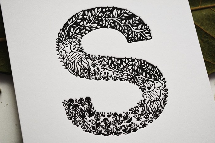 O alfabeto que você vai ver nas imagens abaixo é uma colaboração entre a ilustradora e designer Meni Chatzipanagiotou e a marca de tinta Tympan Ink. Juntos, eles trabalharam para criar uma série de ilustrações tipográficas. Ilustrações essas que mostram animais cujos nomes tem algo a ver com a letra a ser representada ali. Dessa forma, temos zebras na letra Z, camelos na letra C, leões na letra L e assim por diante. São quase 30 ilustrações que compõem esse complexo alfabeto animal, repleto de pequenos detalhes que contam tudo que você precisa saber sobre os animais em questão.