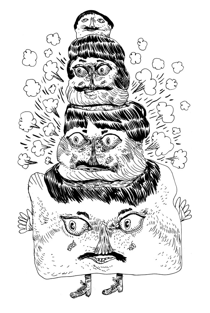 Erik Svetoft é um artista, ilustrador e animador sueco que parece gostar muito de usar linhas. E ele usa dessas linhas de uma forma visceral, agressiva e bem crua. Criando assim composições que podem ser descritas de forma grotesca mas que, mesmo assim, são repletas de narrativas particulares. Ao observar o portfólio dele você pode ver que ele acabou desenvolvendo um estilo próprio e não é todo dia que vemos algo assim.