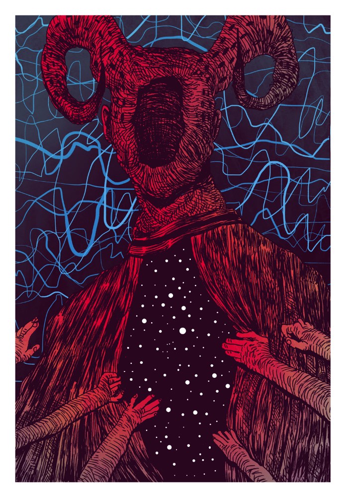 Erik Svetoft é um artista, ilustrador e animador sueco que parece gostar muito de usar linhas. E ele usa dessas linhas de uma forma visceral, agressiva e bem crua. Criando assim composições que podem ser descritas de forma grotesca mas que, mesmo assim, são repletas de narrativas particulares. Ao observar o portfólio dele você pode ver que ele acabou desenvolvendo um estilo próprio e não é todo dia que vemos algo assim.