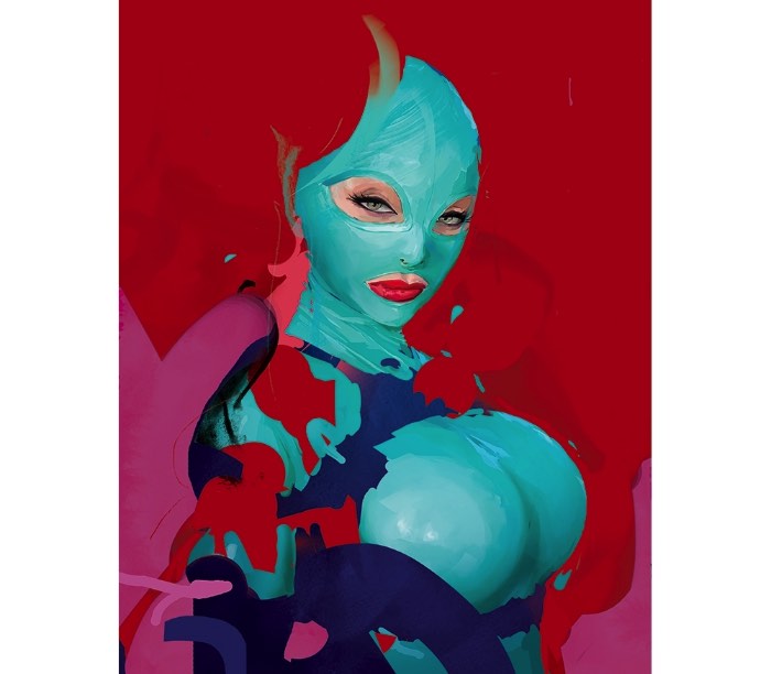 O trabalho de ilustração de Tyson McAdoo é focado quase que totalmente em retratos femininos figurativos. Todos eles feitos de forma digital e que brincam um pouco com uma estética incompleta e fraturada que acho bem interessante. Além do tema meio fetishista que combina bastante com todo o visual desenvolvido pelo ilustrador. A estética de Tyson McAdoo equilibra uma abstração com realismo que cria uma energia de poder feminino. Uma energia que eleva as mulheres fraturadas de suas ilustrações a uma dominação que combina bastante com a temática fetish de muitos dos seus trabalhos.