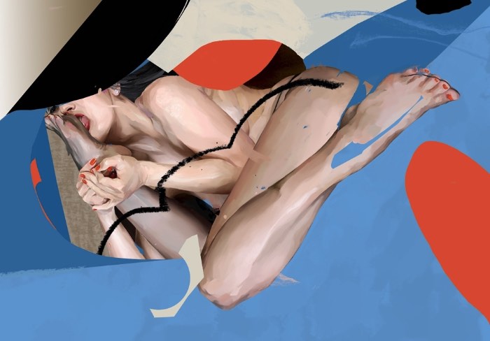 O trabalho de ilustração de Tyson McAdoo é focado quase que totalmente em retratos femininos figurativos. Todos eles feitos de forma digital e que brincam um pouco com uma estética incompleta e fraturada que acho bem interessante. Além do tema meio fetishista que combina bastante com todo o visual desenvolvido pelo ilustrador. A estética de Tyson McAdoo equilibra uma abstração com realismo que cria uma energia de poder feminino. Uma energia que eleva as mulheres fraturadas de suas ilustrações a uma dominação que combina bastante com a temática fetish de muitos dos seus trabalhos.