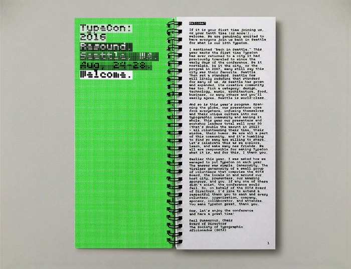 TypeCon 2016 foi o encontro anual da American Society of Typographic Aficionados, um dos maiores e mais significantes eventos de tipografia e design do calendário. Para o evento deste ano, o tema escolhido foi Resound e, com esse conceito em mente, o pessoal da agência britânica MuirMcNeil criou uma identidade visual bem interessante.