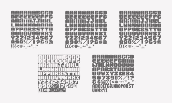 Mantenha Distância é o nome da fonte criada pelo designer brasileiro Rafael Hoffman, inspirada pelo lettering que é muito comum nas corredeiras e nas lameiras de caminhões por todo o Brasil. Algumas pessoas as chamam de degradês e elas vem com uma base quadrada ou retangular e um traço pesado, cortado nas laterais com linhas retas ou curvas. 